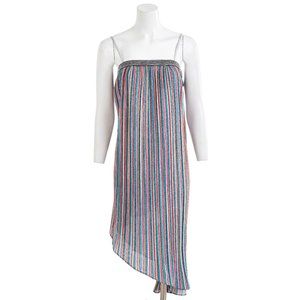 ELLIATT Fleur Metallic Pleated Dress SMALL